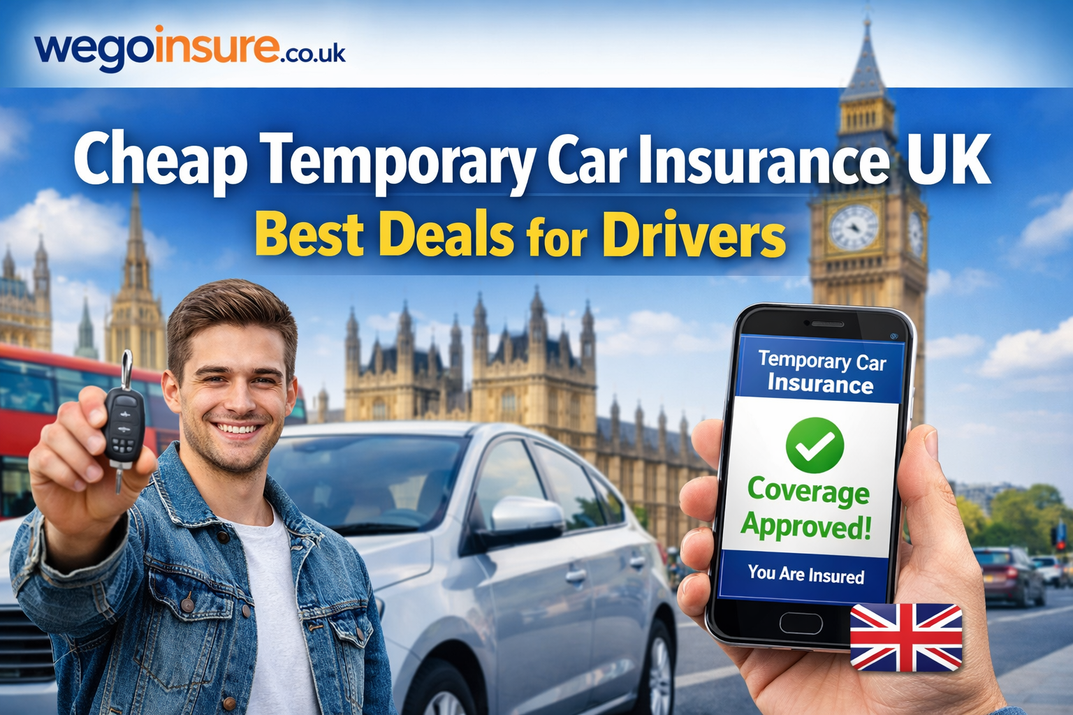 Cheap Temporary Car Insurance UK – Best Deals for Drivers | WegoInsure